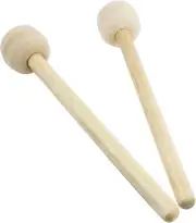 2 Pk 12.8" Wool Felt Bass Drum Mallet Drum Stick Band Instrument (B23 FREE SHIP!
