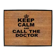 Keep Calm And Call The Doctor - Funny Novelty Doormat Man Cave Floor mat