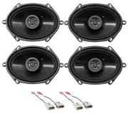 Front+Rear Hifonics Speaker Replacement Kit For 1994-1997 Ford Ranger