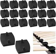 Pack of 20 Bed Slatted Frame Caps, 55 mm Brackets for Slatted Base, Bed Slatted Frame Caps, Slatted Frame Replacement Parts Caps for 5.2 cm-5.4 cm Slatted Base, for Side Rails Connection Accessories