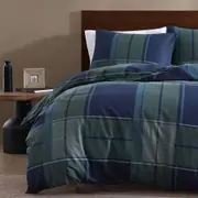 Ardor Boudoir Sommers Flannelette Quilt Cover with Pillowcase Dark Khaki