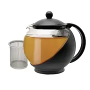 Primula Half Moon Teapot, Removable Infuser, Tea Maker, Stainless Steel Filter