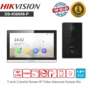 Hikvision DS-KIS608-P 7 Inch Touch Monitor Wired Video Apartment Intercom System