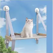 Wooden Pet Bed for Cats - Climbing Frame & Sunny Window Seat - Supports Up to 20kg - Ideal Cat Accessories
