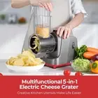 Electric Cheese Grater Salad Maker Vegetable Fruits Slicer Shredder Chopper