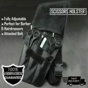 COMPLETE BLACK BARBER/SALOON HAIRDRESSING SCISSOR & COMB HOLSTER WAIST POUCH/BAG