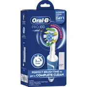 Oral-B Pro 100 Floss Action Clean Blue Electric Toothbrush each