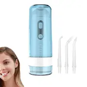 Electric Cordless Water Flosser Teeth Portable Oral Irrigator with 4 Nozzles