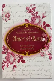 Saponificio Artigianale Fiorentino Amor di Rosa Italy 5.29 oz Soap