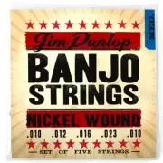 Dunlop DJN1023 Americana Series Banjo Strings - Medium, Loop End, 5-String Set