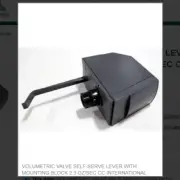 VOLUMETRIC VALVE SELF-SERVE LEVER WITH MOUNTING BLOCK 2.3 OZ/SEC CC