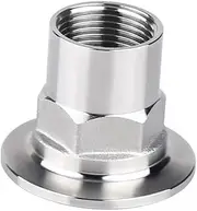 1/2" 3/4" 1" 1-1/4" 1-1/2" 2" (DN15-DN50) SS304 Stainless Steel Sanitary Female Thread Hex Ferrule Pipe Fitting Tri Clamp (Color : SS304, Size : DN25OD50.5MM)