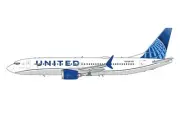 GJUAL2049 GeminiJets 737 MAX 8 1/400 Model N27251 United Airlines