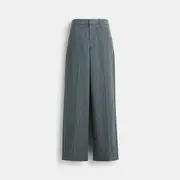 Wide Leg Patterned Trousers
