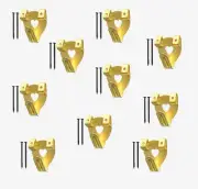 20 x Double Picture Hooks Brass Plated Pins Included