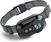 No Bark Collars for Dogs, Dog Bark Collar for Large Medium Small Dogs, Barking Collar, Rechargeable Vibrating Dog Collar with 5 Adjustable Sensitivity Beep Vibration,for 8-150 lbs Dogs, Black