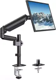 Single Monitor Arm, Tall Computer Monitor Stand for 13–32 Inch Screens Holds 4.4