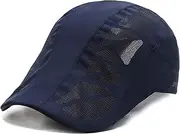 [Baynetin] Flat Cap Men, Adjustable Quick-Drying Beret Baseball Cap Breathable Summer Duckbill Driving Sun Hat Outdoor Cap Sport Cap