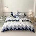 Corrugation Single/Double/Queen/King Bed Duvet Doona Quilt Cover Set Cotton