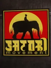 Satori Movement Sticker Skateboard 5" Red Square