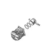 Cylinder With Piston Diameter 40 MM Models MS210 Original Stihl 11450201202