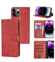 Essentially Mobile Wallet Phone Case for iPhone 13 - Red