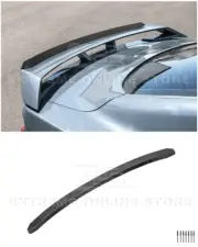 24-Up Ford Mustang | Hydro-Dipped Carbon Fiber GT Wing Rear Gurney Flap Spoiler (for: Ford)