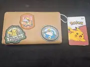 RARE Pokemon Loungefly Camper Patches Zip Wallet Pikachu Snorlax Eevee