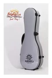PukanaLa FG-P-SL Silver Pineapple Soprano Ukulele Fiberglass Hardshell Case