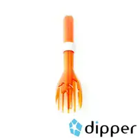 在飛比找ETMall東森購物網優惠-dipper 3合1檜木環保餐具組-甜戀橘叉