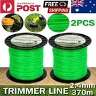 2Pcs Whipper Snipper Cord Brush Cutter Brushcutter 2.4mm x 370M Trimmer Line AU