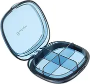 MOLUCKFU Portable Multi-grid Medicine Storage Case Lightweight Sealing Container for Weekly Pill Organization Travel-friendly Design Transparent