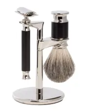 Bey-Berk Safety Razor & Pure Badger Brush