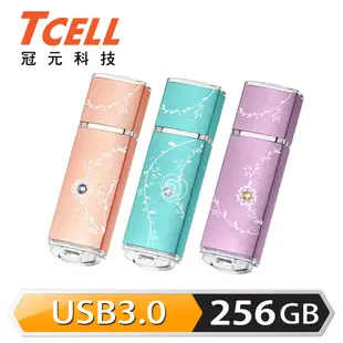 TCELL 冠元 USB3.0 256GB 絢麗粉彩隨身碟 現貨 蝦皮直送