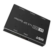 8K 1X3 DP Splitter 8K60Hz MST SST Hub Multi Monitor Splitter With Extended Mode