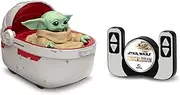 [2021 Upgrade] Star Wars Mandalorian & Grogu Baby Yoda Movie - 9" RC Car with Remote Controller - 2.4 GHz Radio Control (Grogu - Hover Pram)
