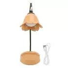 H 3W LED Touch Desk Lamp 3 Gear Dimmable Foldable Petal Shape Desktop Table