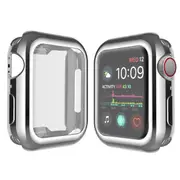 ZUSLAB Apple Watch 9 41mm Case, Protective Soft Slim Cover with Build-in Screen Protector for Series 9 - Silver