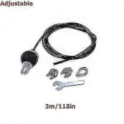 2m-5m Gym Cable Wire Rope Heavy Duty Steel Replacement Parts For Home Gym Fitness Cable Pulley Acces Adjustable-3M
