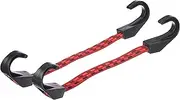 Carfit Flat Strap Stretch Cord with Heavy Duty Plastic Hooks 2 Piece Set
