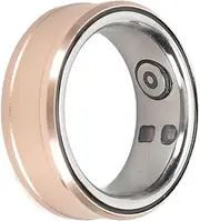 Smart Ring, IPX8 Waterproof Fitness Tracker Ring, NFC 5.1 Smart Ring for Sleep, Pedometer, Body Temperature, EBook Page Turning, Music Control, etc. (Gold #11)