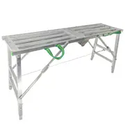 riin Portable Working Platform Height Adjustable Bench Step Foldable Ladder Max Height 1.1M