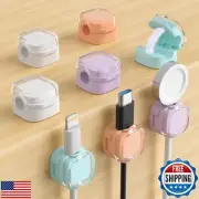 8-Pack Magnetic Cable Clips, Adjustable Cord Holder for Under Desk Cable Mana