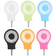 3.5mm Jack Smart Selfie LED Camera Flashlight For IOS Android Samsung Xiaomi 23 GREEN