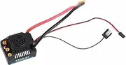 RC Brushless ESC 150A Waterproof Dustproof Aluminum Alloy Shell High Performance Brushless Electronic Speed Controller for 1/8 RC Car Truck Black