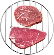 Cooking Grate | Round Wire Baking Rack - Stainless Steel Tray Barbecue Grill Grid for Steaming Roasting Stoves Pot Backyard Kitchen Outdoor Garden Camping Steamers Roasting