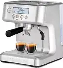 CASABREWS Ultra Espresso Machine with LCD Display, Powerful Milk Frother and Cus