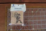 STAMPCRAFT Craft Wood Rubber Stamp TEXAS Armadillo Humor BASKETBALL PLAYER SPORT