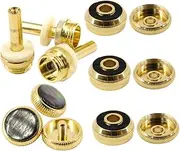Kisangel 1 Set Durable Metal Trumpet Repair Rods with Practical Buttons for Essential Replacement Parts for Reliable Performance Go Musicians
