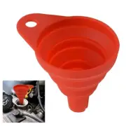 1 Pcs Car Funnel Change Oil Fuel Petrol Diesel Fluid Folded Silicone Funnel